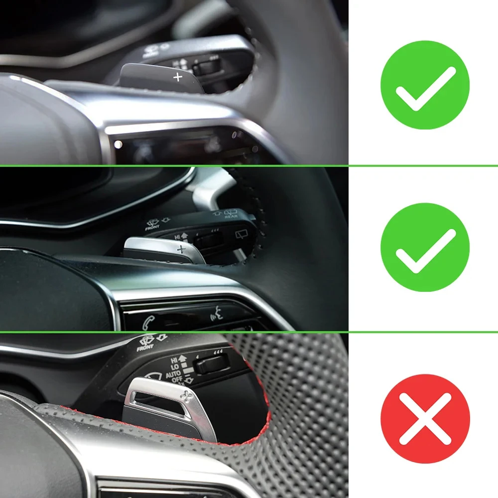 Aluminum Steering Wheel Paddle Shifter Extension For Audi 2019+ A1 A6(C8) A7 A8 S6 S7,2020+ A4/S4 (B9) S8 S4,2021+A3(Type 8Y)