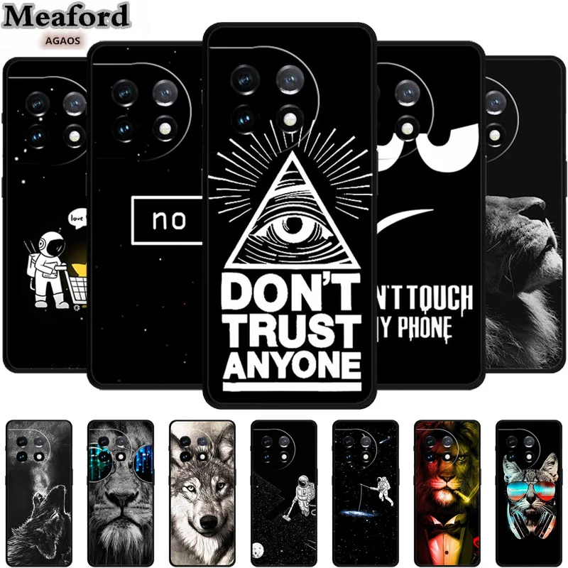 For OnePlus Ace 2 Case Astronaut Shockproof TPU Soft Silicone Phone Cover Case for OnePlus 11R 5G ACE2 Coque PHK110 Space Funda