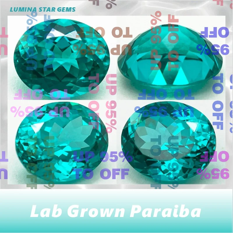 Pierre précieuse Paraiba cultivée en laboratoire pour la fabrication de bijoux DIY, coupe coussin, pour incrustation de bague et collier, certifiée AGL, Paraiba créée en laboratoire