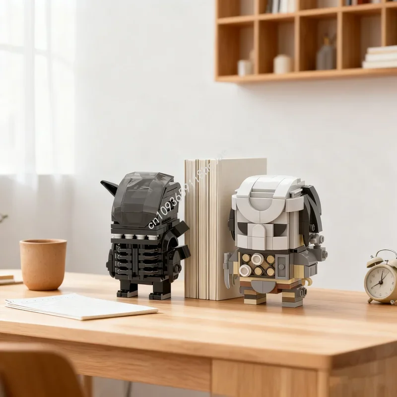 

322pcs MOC Predator vs Alien Brickheadz Brickheadzed Model Building blocks Architecture DIY Christmas gift idea toys Brick Kids