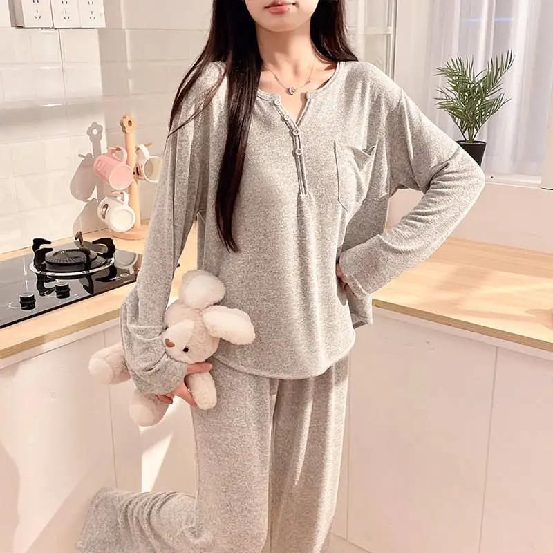 

Пижамные комплекты изумрудно-зеленого цвета для женщин: фланелевый комплект для сна оверсайз, винтажный женский термокомплект с утепленными брюками и длинными рукавами для холодного сезона/зимы