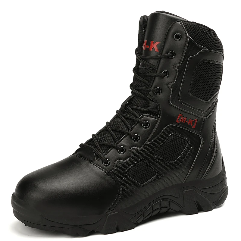 

Men Tactical Boots Waterproof Military Outdoor Male Army Shoes Women Unisex High Quality Training Rapid Response Camping Safety