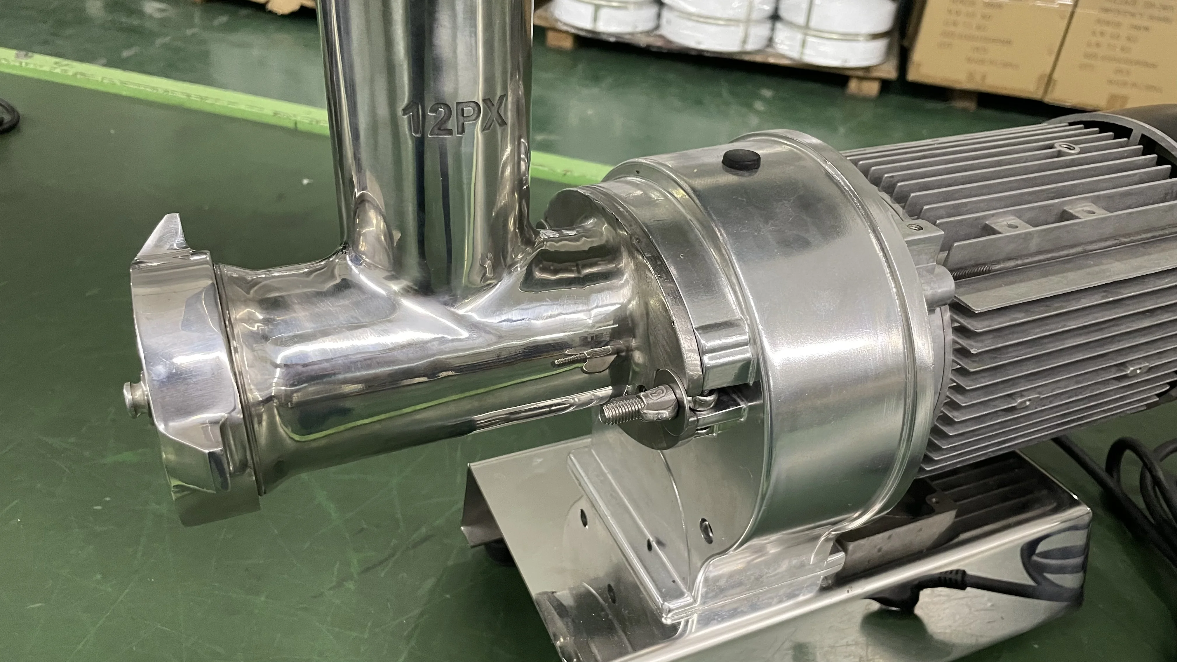 ماكينة مفرمة اللحم الكهربائية TLF، ماكينة تقطيع الطعام من الفولاذ المقاوم للصدأ، ماكينة طحن اللحوم والخضروات، معالج طعام قوي للمجموعة #4