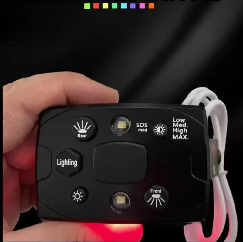 L-Shoulder Clip LED Flash Safety Light Red Blue Strobe for Outdoor Fishing Riding, Replacement Safety Lamp