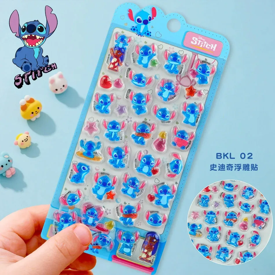 2025 Adesivo in cristallo stereo 3D autentico punto Simpatico cartone animato Conto a mano Adesivi fai da te Custodie per telefoni Adesivi decorativi per tazze d'acqua