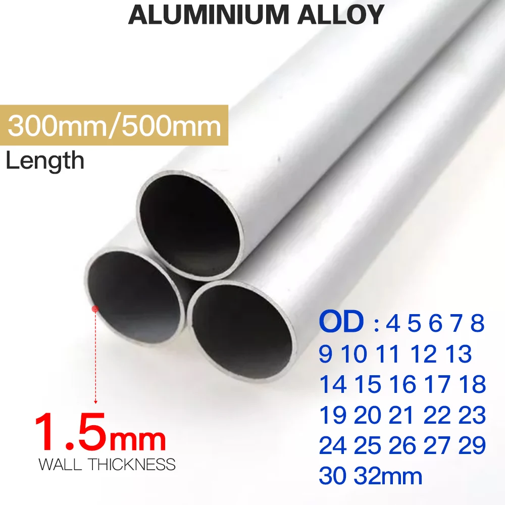 TUBO ALLUMINIO D:5mm d:4.15mm L:1000mm - X3 Models