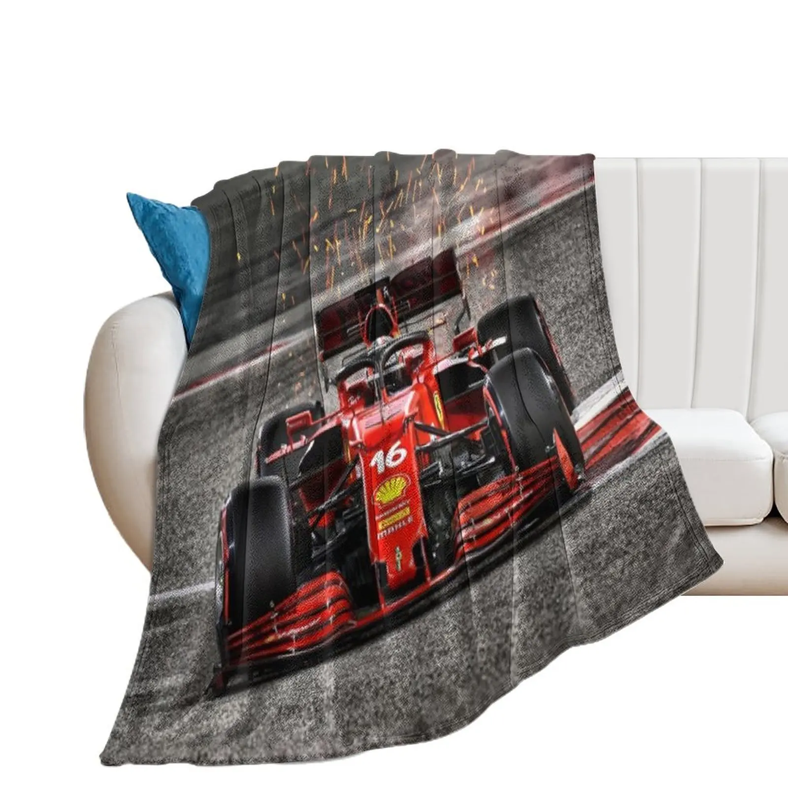 

Charles Leclerc Sparks - F1 16 Throw Blanket Large Quilt Luxury Thicken Blankets