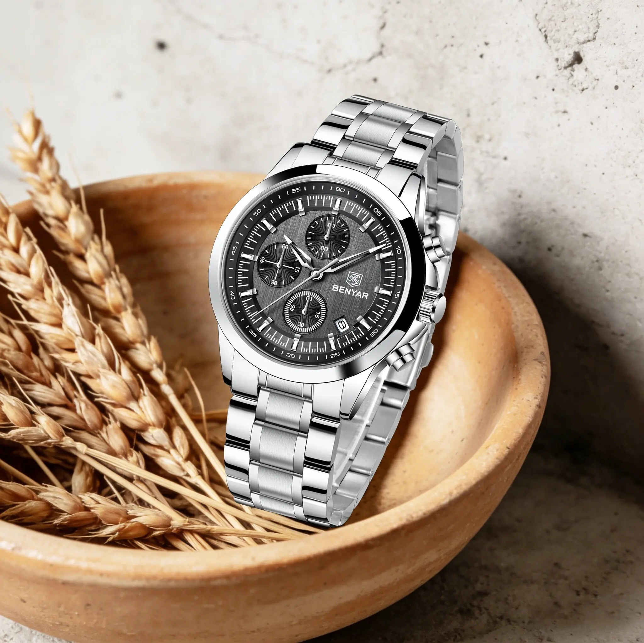 Reloj de Cuarzo BENYAR de Lujo - Men'S Formal Wear Watches reseña y precio