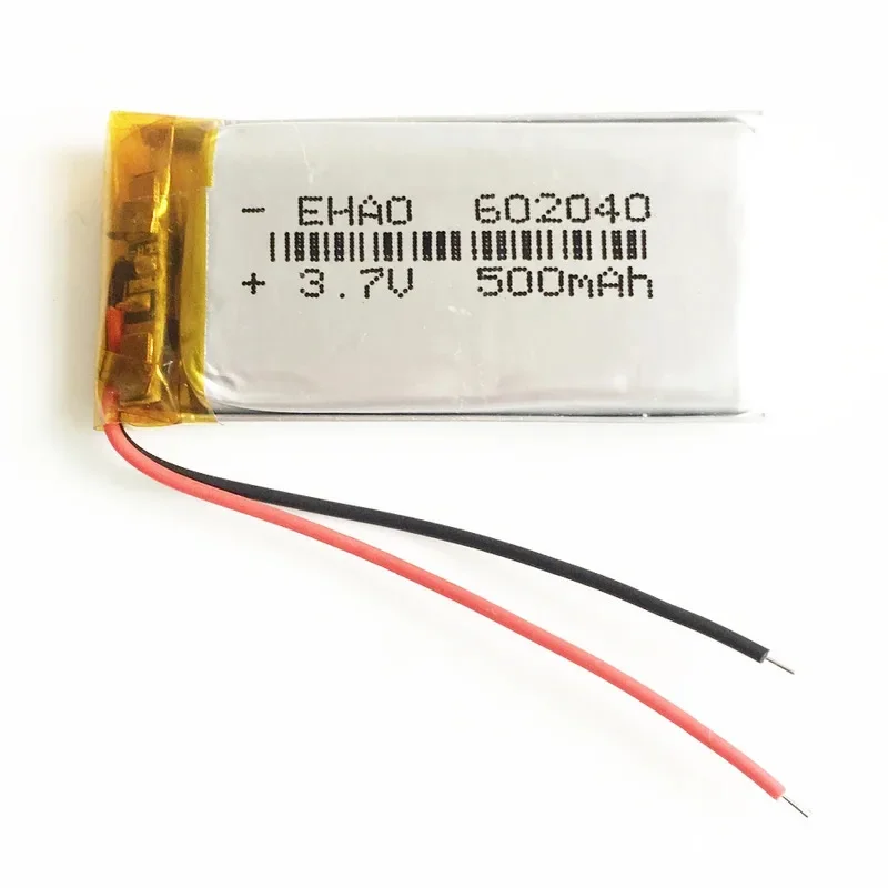 Lot 10 pcs 3.7V 500mAh 602040   Lithium Polymer LiPo Rechargeable Battery For Mp3 Camera Bluetooth Speaker GPS PSP pen Camera