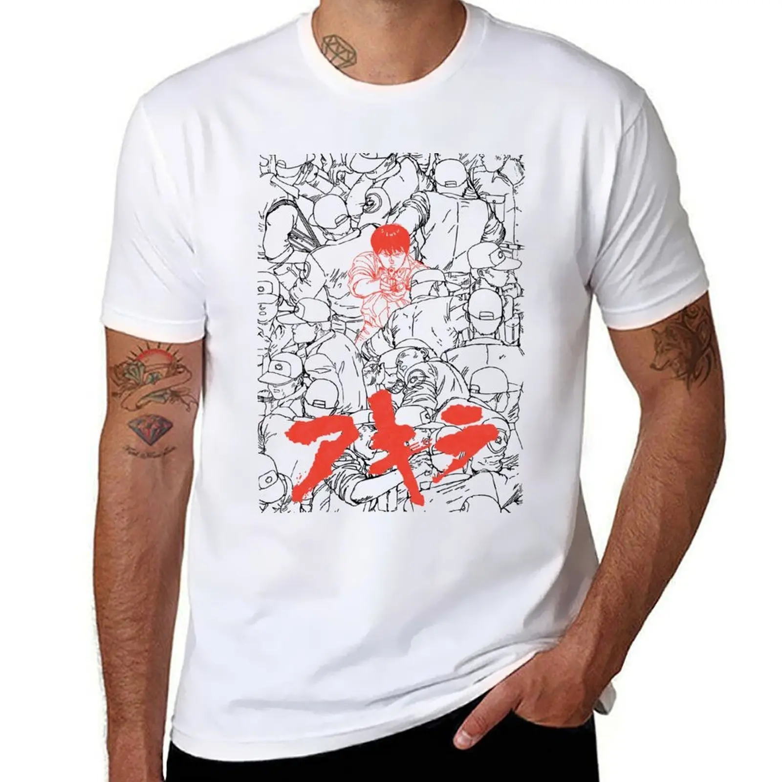 

Akira Kaneda manga T-Shirt Casual Basic Street Style T-Shirt