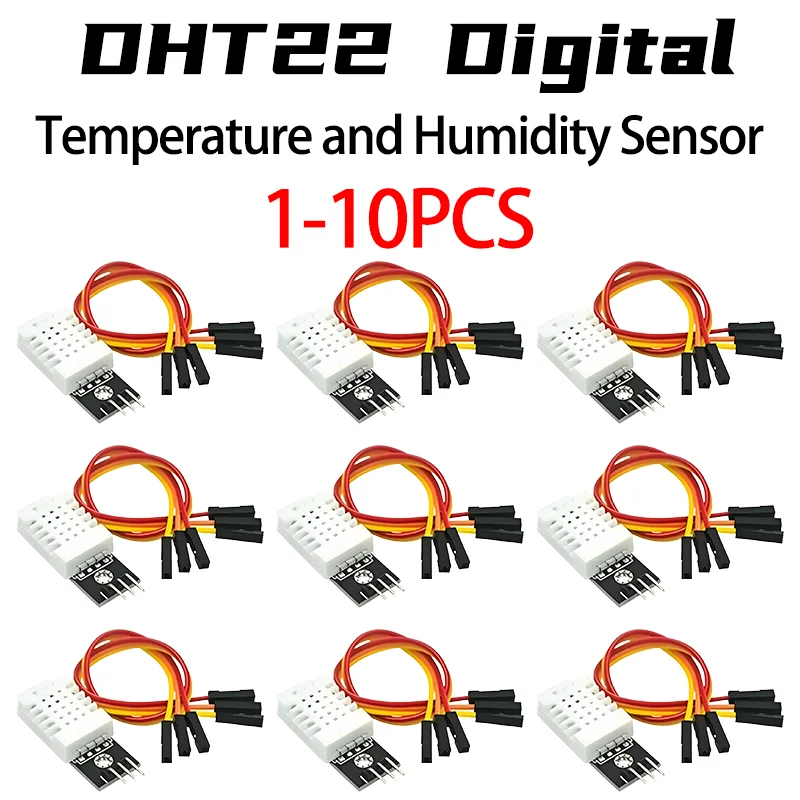 XZG DHT22 Digital Temperature and Humidity Sensor AM2302 Module+PCB with Cable For Arduino 1-10PCS