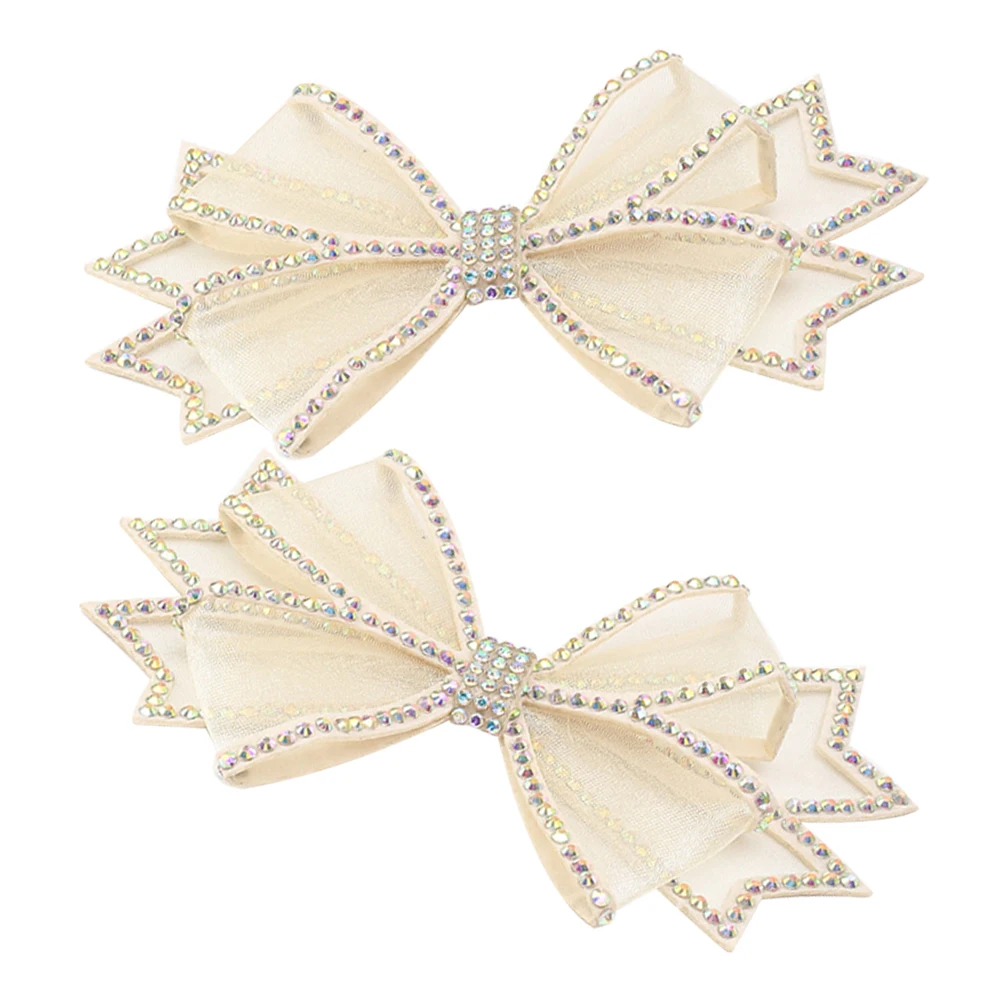 

2pcs Bow Women Bow Decorations Wedding Bridal Accessories Shoe Charms For Bridal Delicate Design Shoe Bows Charms