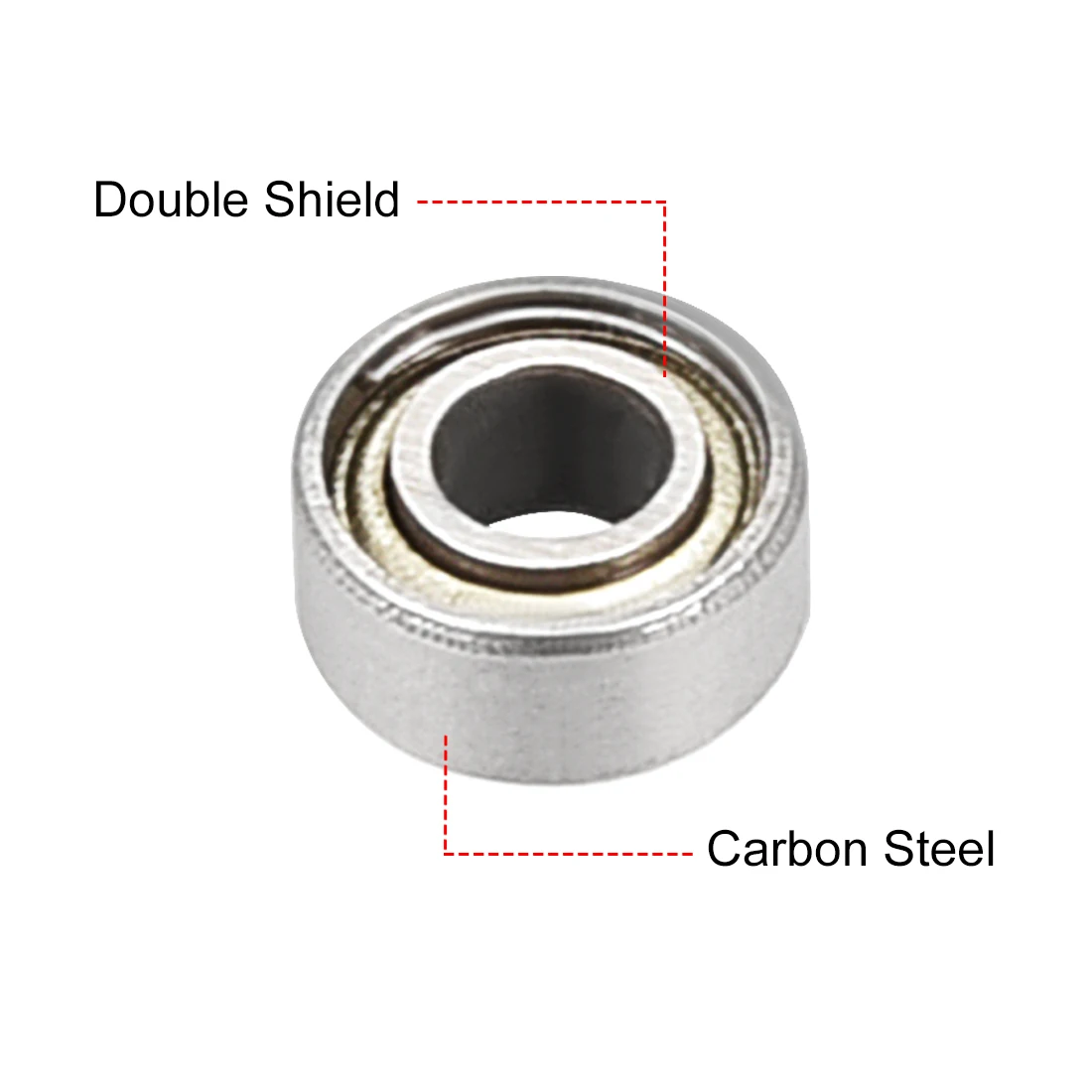 20pcs Deep Groove Ball Bearing 683ZZ Double Shield 3mm x 7mm x 3mm Carbon Steel Bearings