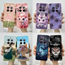 For Realme 12 Pro Plus Pro+ 5G Case Realme12 4G RMX3867 12 Plus 12+ Soft Silicone Shockproof Cover Painted TPU Protective Shell