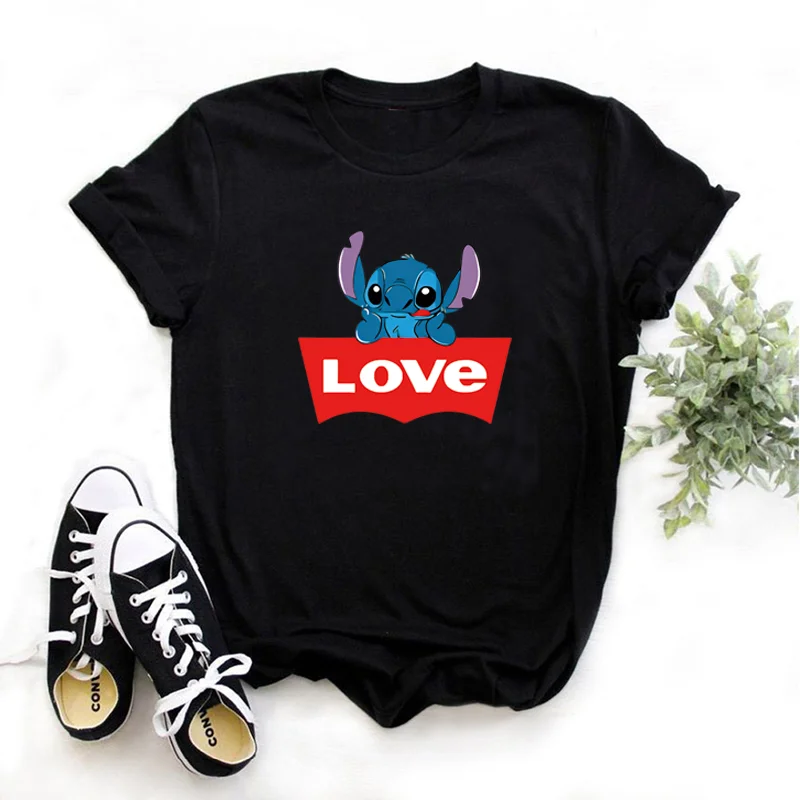 Disney cute Stitch Iron on patches DIY Sewing thermo-stickers for children stripes appliques