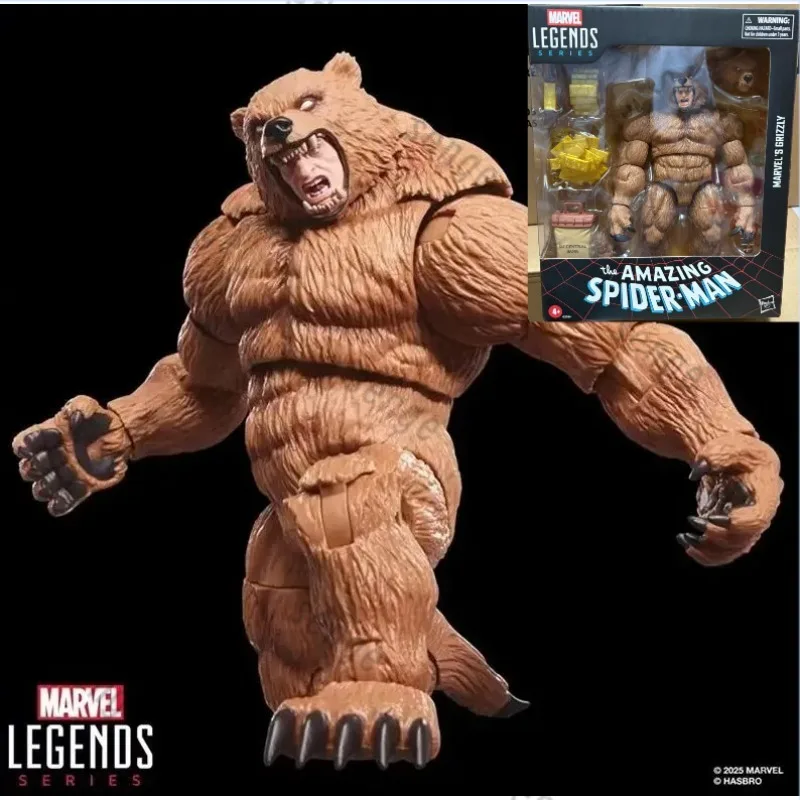 

[Genuine in stock] Hasbro Marvel Legends Grizzly Spider-Man Villain 6-inch action figure collection gift toy ornaments