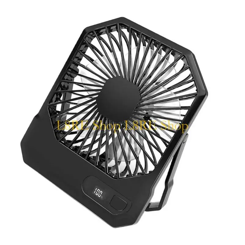 

L8RE USB DSB FAN 2600MAH ПРИМЕНЕНИЕ СЛАДНЯЯ СЛАДНАЯ СЛАДНАЯ ВАНКА ФАНКА С помощью цифрового дисплея Портативный вентилятор для