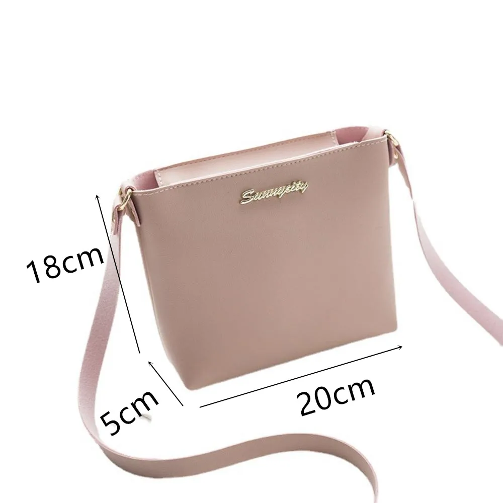 Solid Color Small PU Leather Square Shoulder Bags For Women 2023 Summer Simple Handbags And Purses Female Travel Crossbody Bags