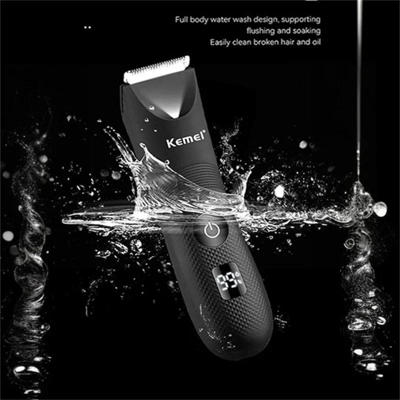 KEMEI 1840 Professioneller Haarschneider für Männer Wasserdichtes Elektrisches Haarschneideset Wiederaufladbare Friseurmaschine mit LCD-Display – Detail 4