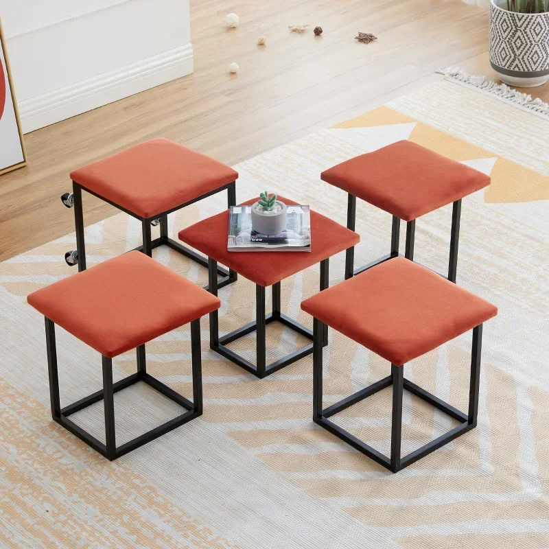 Furniture For Home Folding Chair Rubik\'s Cube Stool Can Be Stacked Step Stool Sofa Low Stool Chairs For Kitchen Room Ottoman