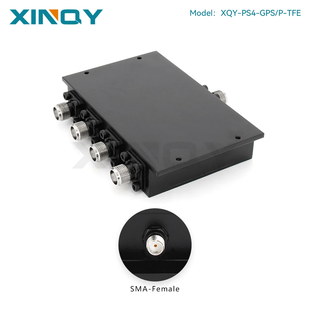 XINQY GPS 1-to-4 Passive Power Splitter, TNC Female Combiner, 0.7-2.2GHz L-Band for BeiDou/Satellite