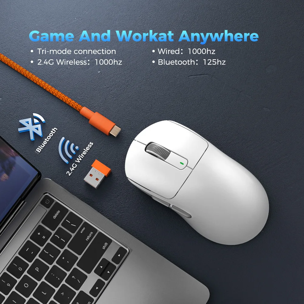 

Lightweight E-sports Game Rechargeable Wired Wireless 2.4G Bluetooth Tri-Mode Desktops Laptops Universal Office Mouse Ergonomic