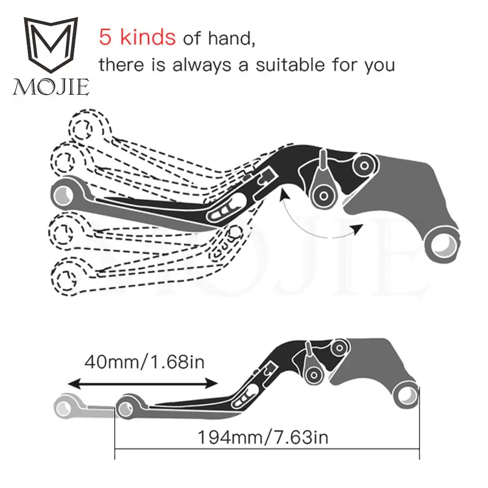 YZF600R Motorcycle Adjustable Brake Clutch Levers Handle For Yamaha YZF 600 R thundercat 1995-2008 1996 1997 1998 1999 2000 2002