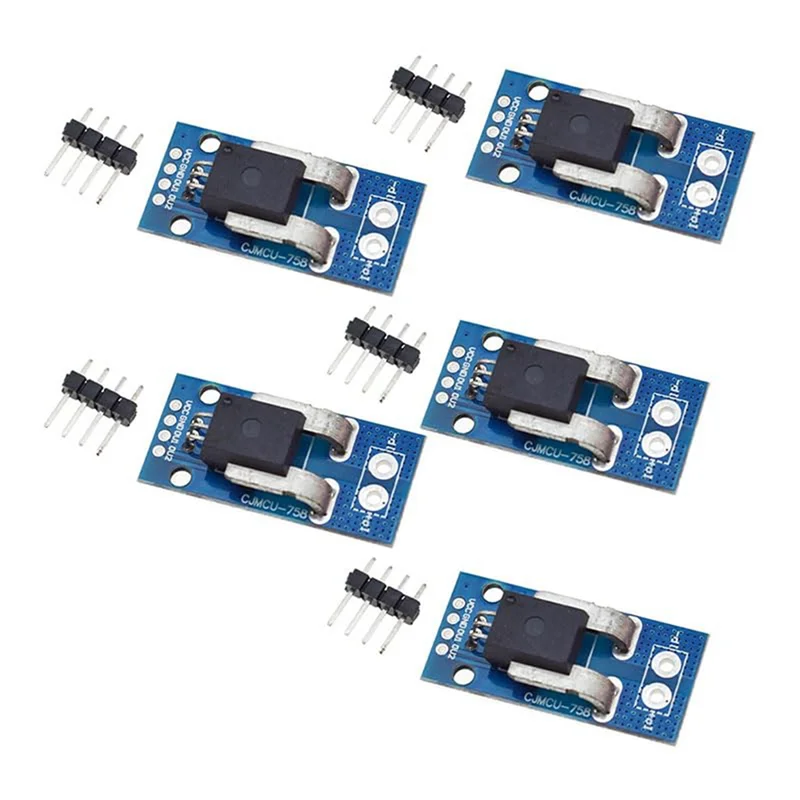 ABHU 5Pcs ACS758 ACS758LCB-050B-PFF-T Linear Current Sensor ACS758LCB Current Module