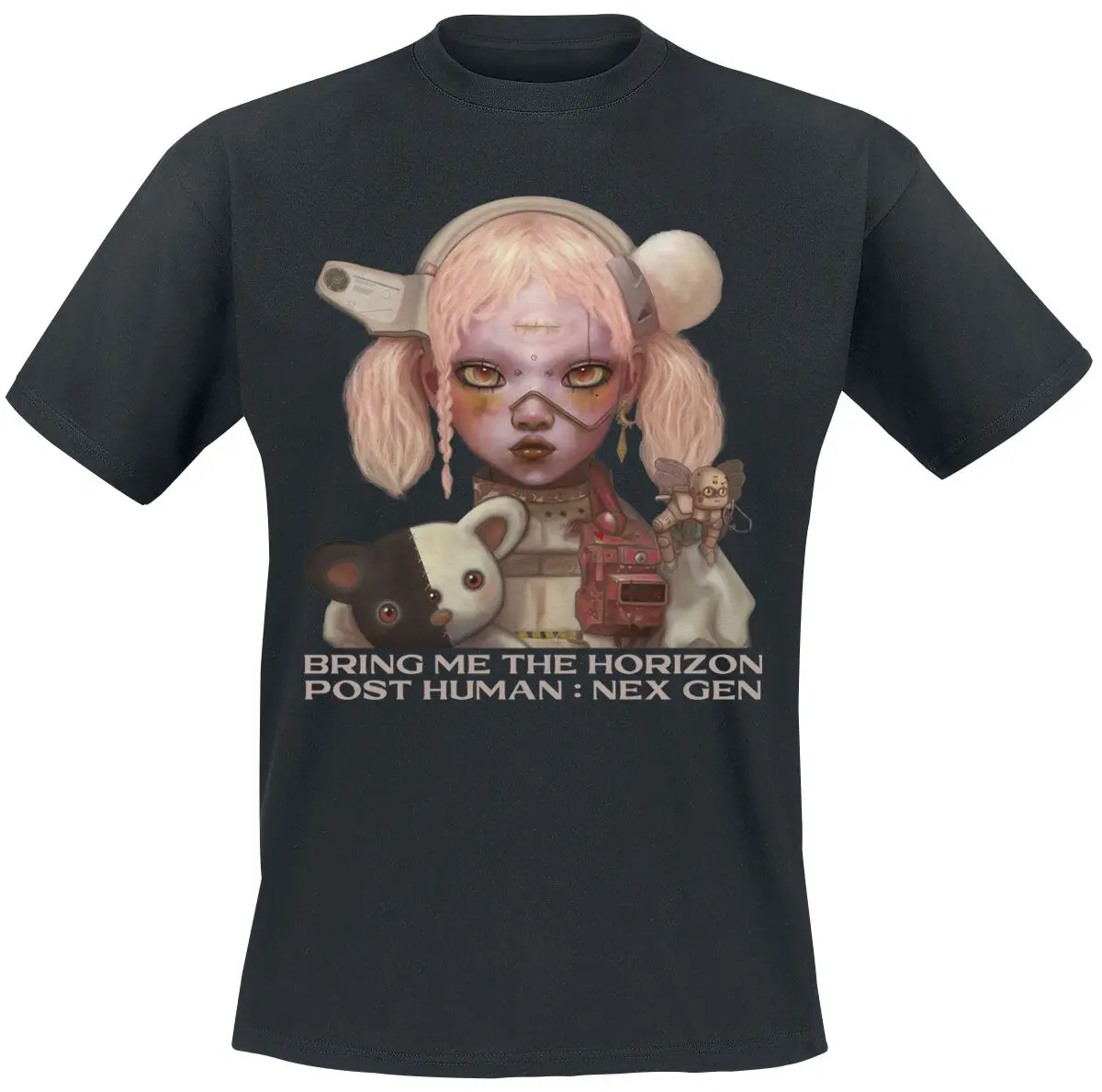 Camiseta de algodón con gráfico de Bring Me The Horizon, unisex, de verano, de manga corta, de marca de moda, de lujo, informal, vintage