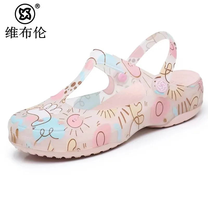 Sandals Wear Jelly Bag Garden Home Head Slippers Women'S Shoes Hole Nurse Beach