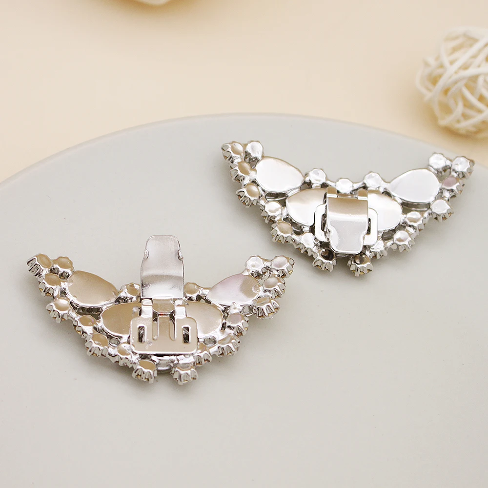 Fashion Crystal Rhinestone Shoe Clips DIY Floral Shoe Buckle Shoe Decoration For Party Bridal Wedding Jewelry Bridesmaid Gifts image 5