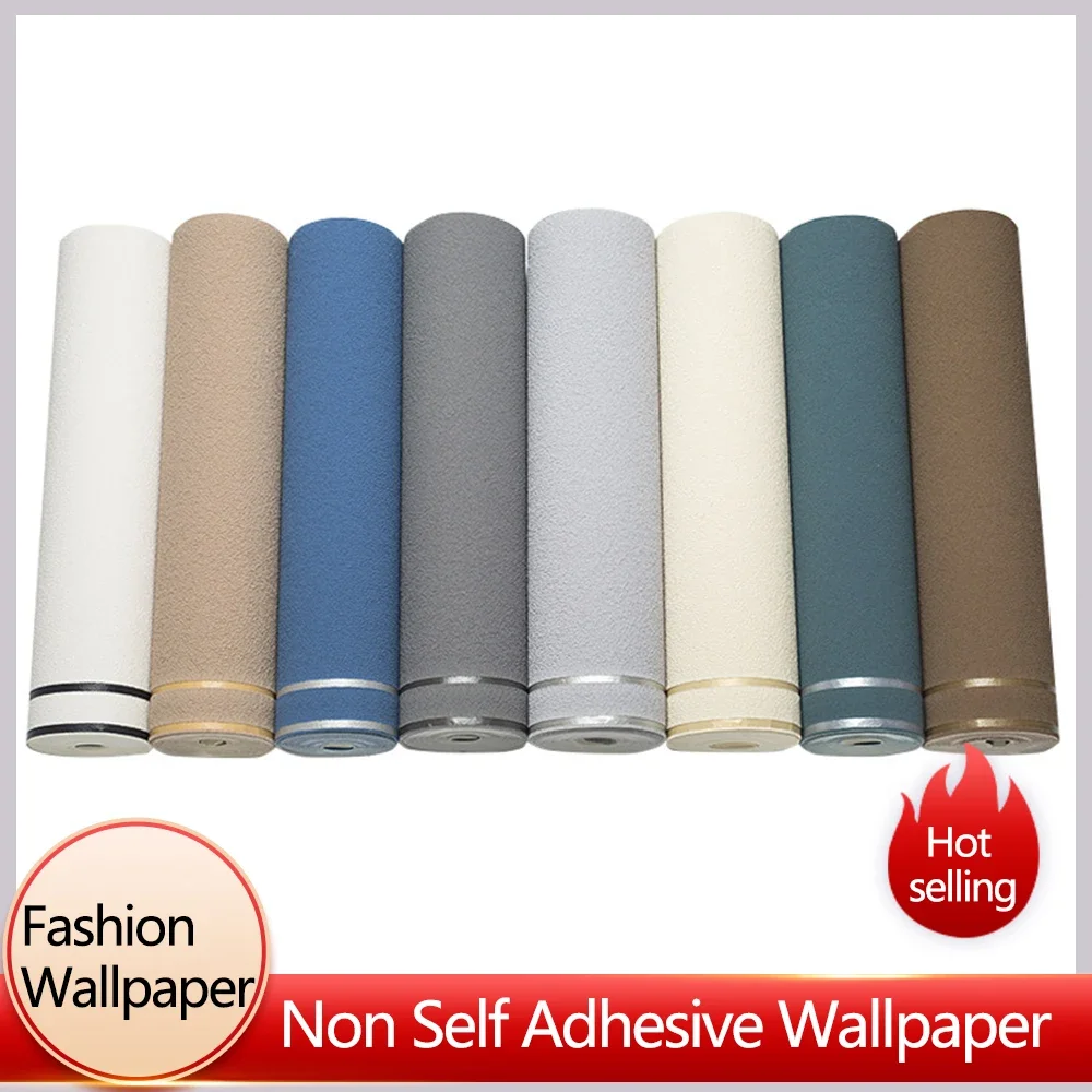 Nordic Imitation Deer Skin Velvet Double Stripe Wallpapers Bedroom Living Room Non Woven Fabric Home Decoration Wallpaper