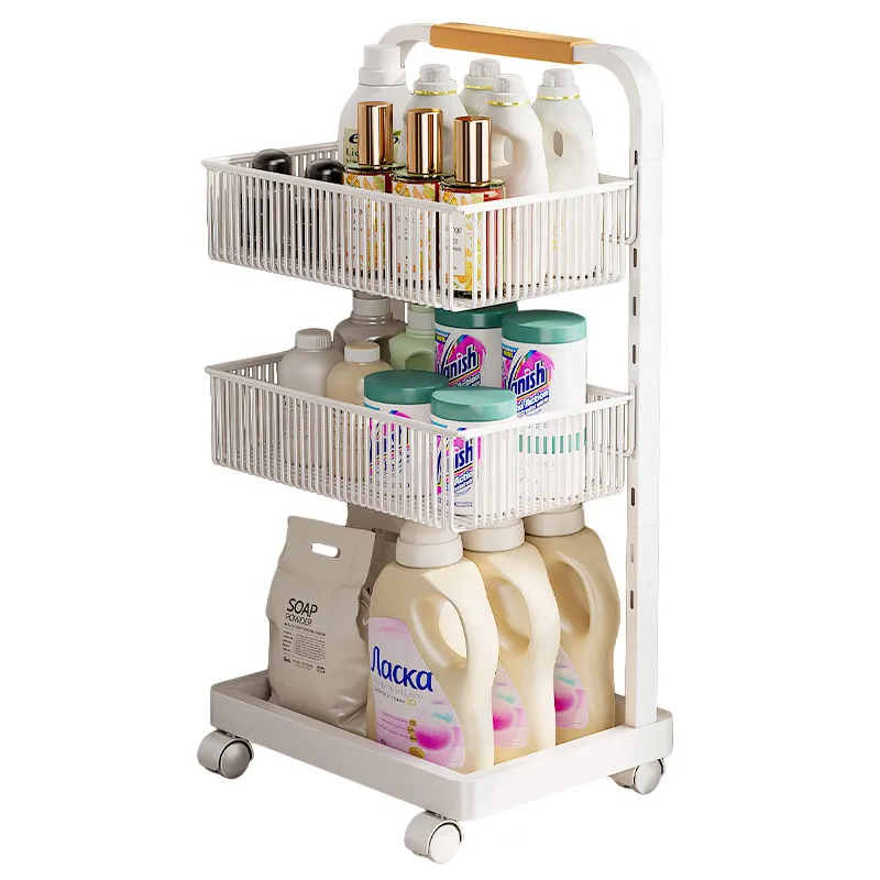 

Floor-to-ceiling toilet rack Adjustable toilet Bathroom laundry detergent sundries Washing machine Side crevice storage rack