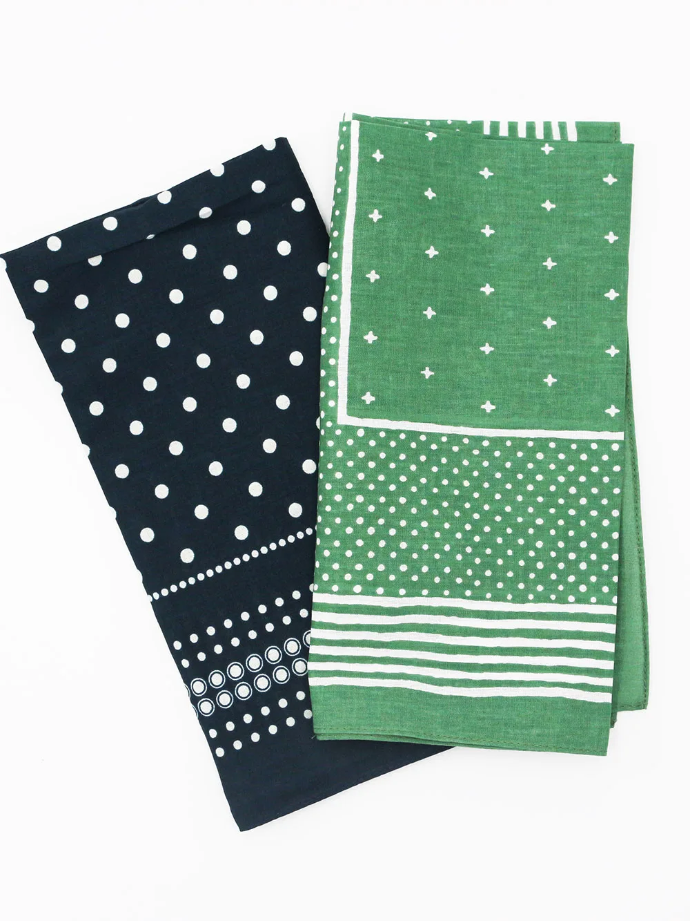 Green Dark Navy New Dots Bandanna Cotton Women/Girl Headband Men Pocket Square Scarf Headwear Headscarves Hair Bands