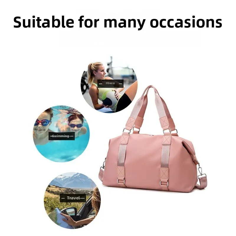1pcs Large Capacity Yoga Gym Bag Dry-Wet Separation Outdoor Travel Handheld Tote Multi-Purpose Sports Bag for Fitness & Trips