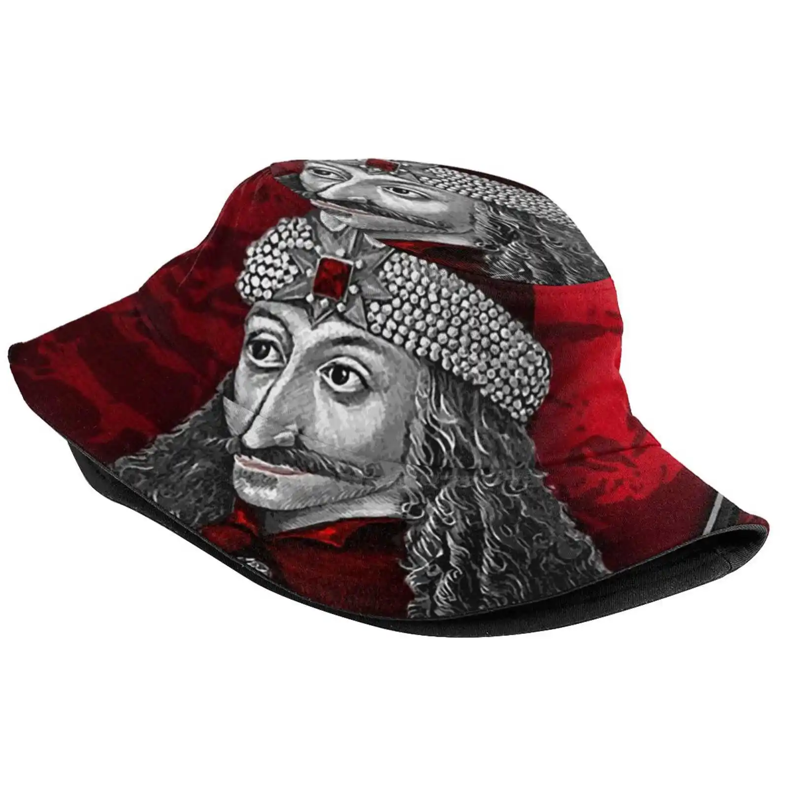 Vlad Dracula Gothic Sun Cap Fisherman Hat Bucket Hats Vlad The Impaler Gothic Romania Vlad Tepes Transylvania Vlad Dracula