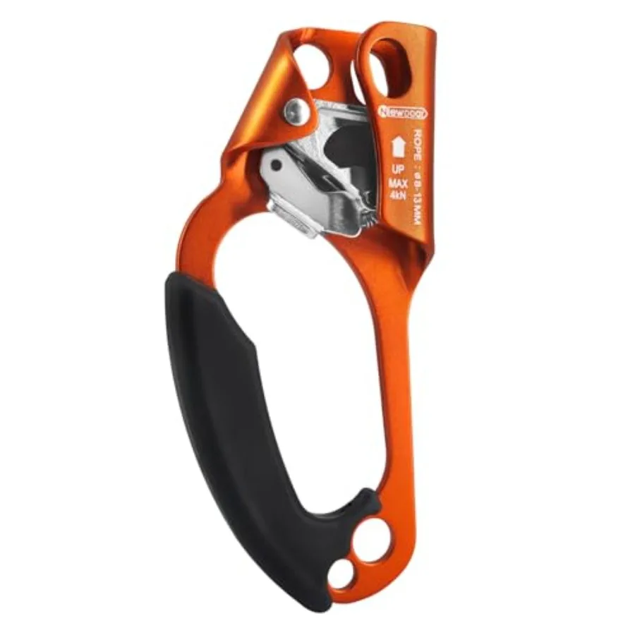 

UIAA and CE Certified Hand Ascender Rock Climbing Tree Arborist Rappelling Gear Equipment Rope Clamp for 8~13MM Rope