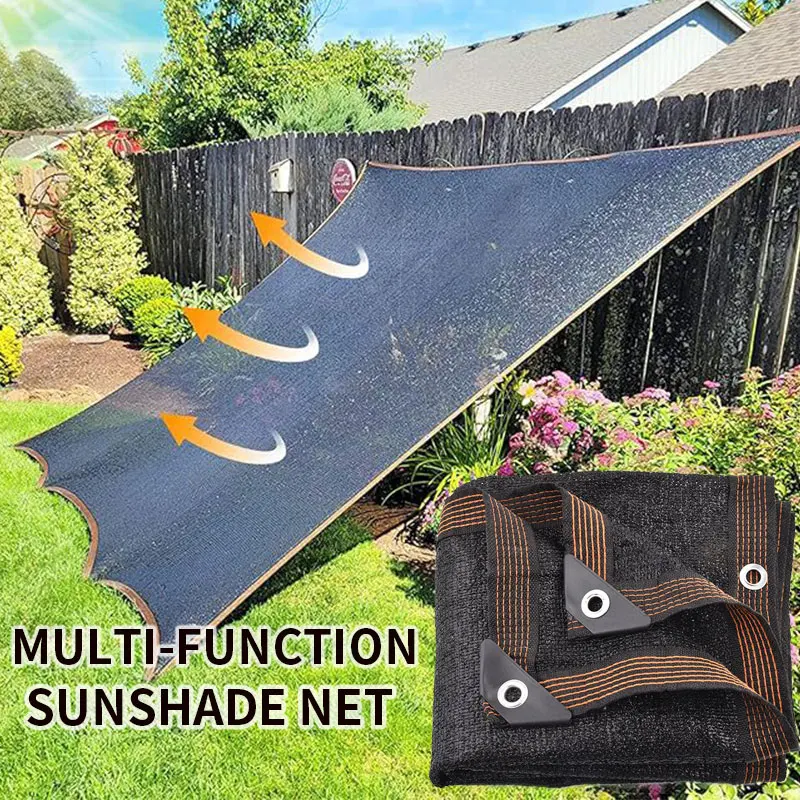 Outdoor Garden Shading Net, Multifunctional Terrace Awnings, Camping Shade Cover Mesh, UV Protection HDPE Sunscreen Fabric Shade
