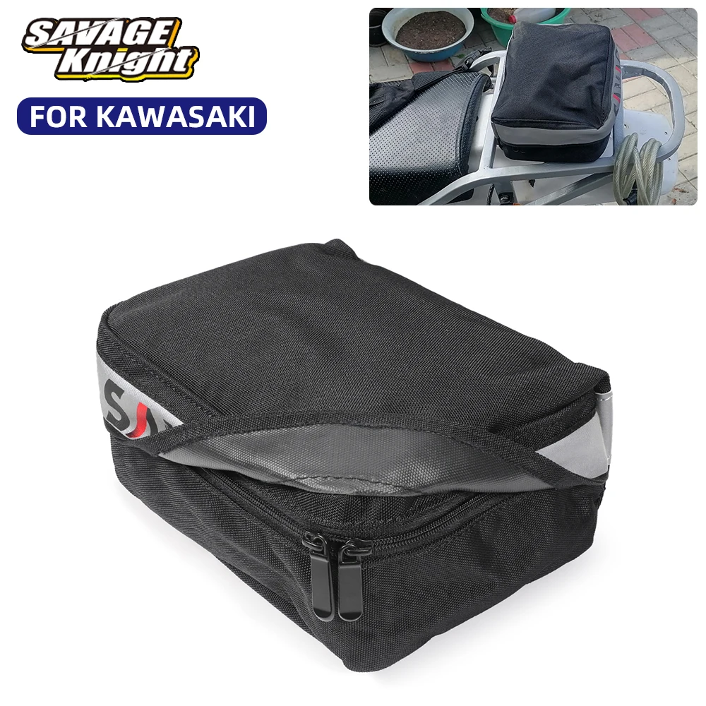 KX KLX KXF موتوكروس الذيل أداة حقيبة لكاواساكي KX450F KX250F KX125 KX100 KX85 KX65 KX 250 450 125 100 85 أكياس تخزين الأمتعة