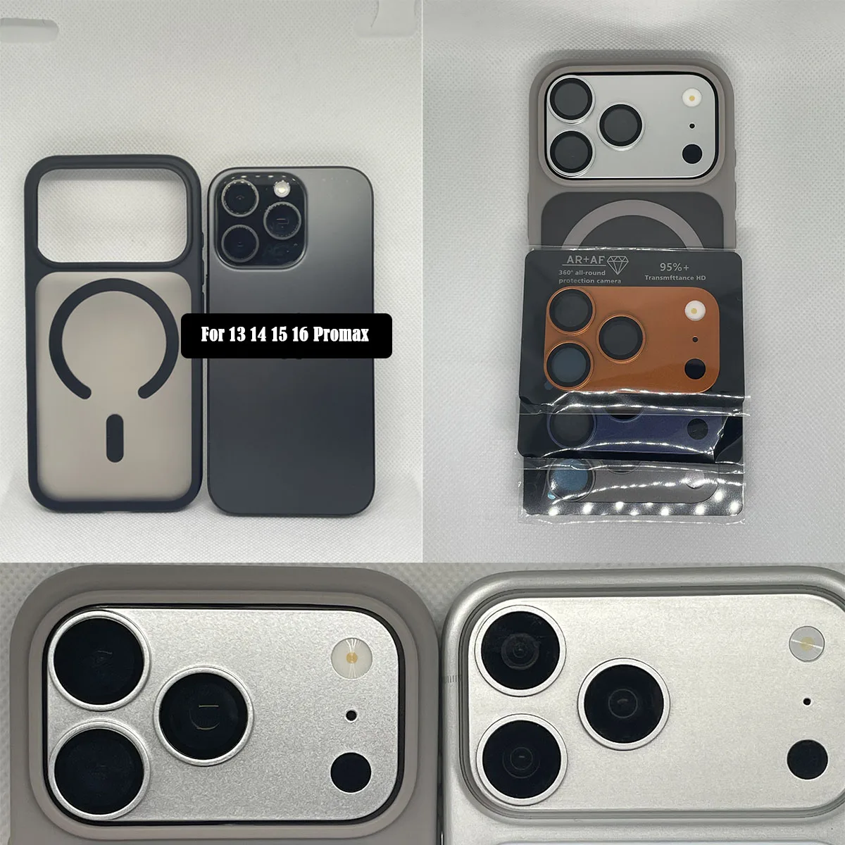 

Camera Protective Film Sticker With Case For iphone 16 Pro Max 14 15 Pro Change To 17 Pro Max For Magsfae Shockproof Phone Cover