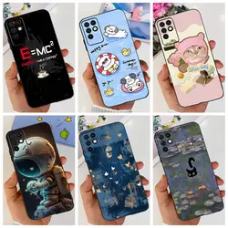 For Infinix Note 10 X693 Case Cute Cartoon Print Soft Silicon TPU Black Cover For Infinix Note10 Note 10 Pro Phone Case 