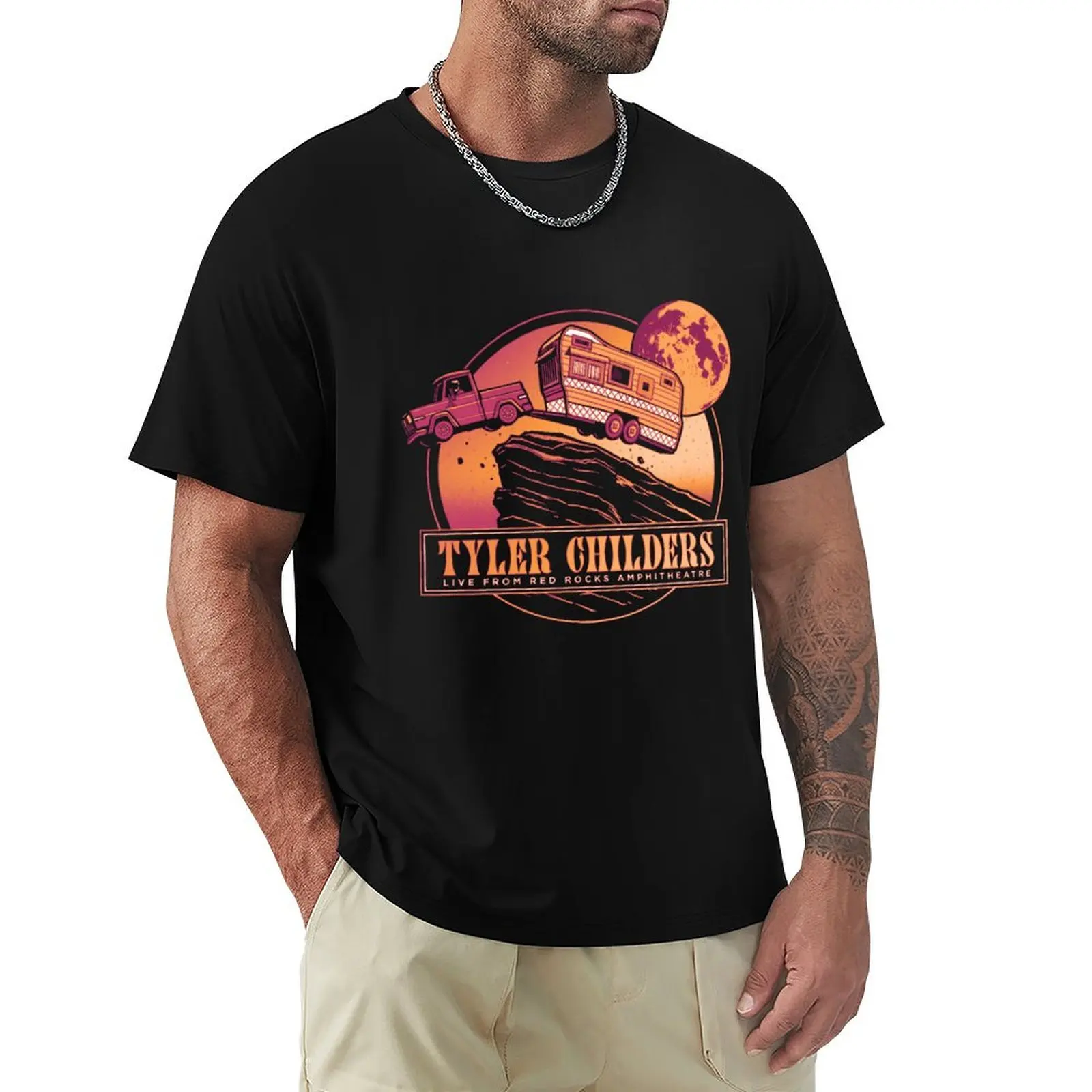 Tyler childers bus moon best sellers v2 T-Shirt Athletic Fit Sports Short Sleeve Top