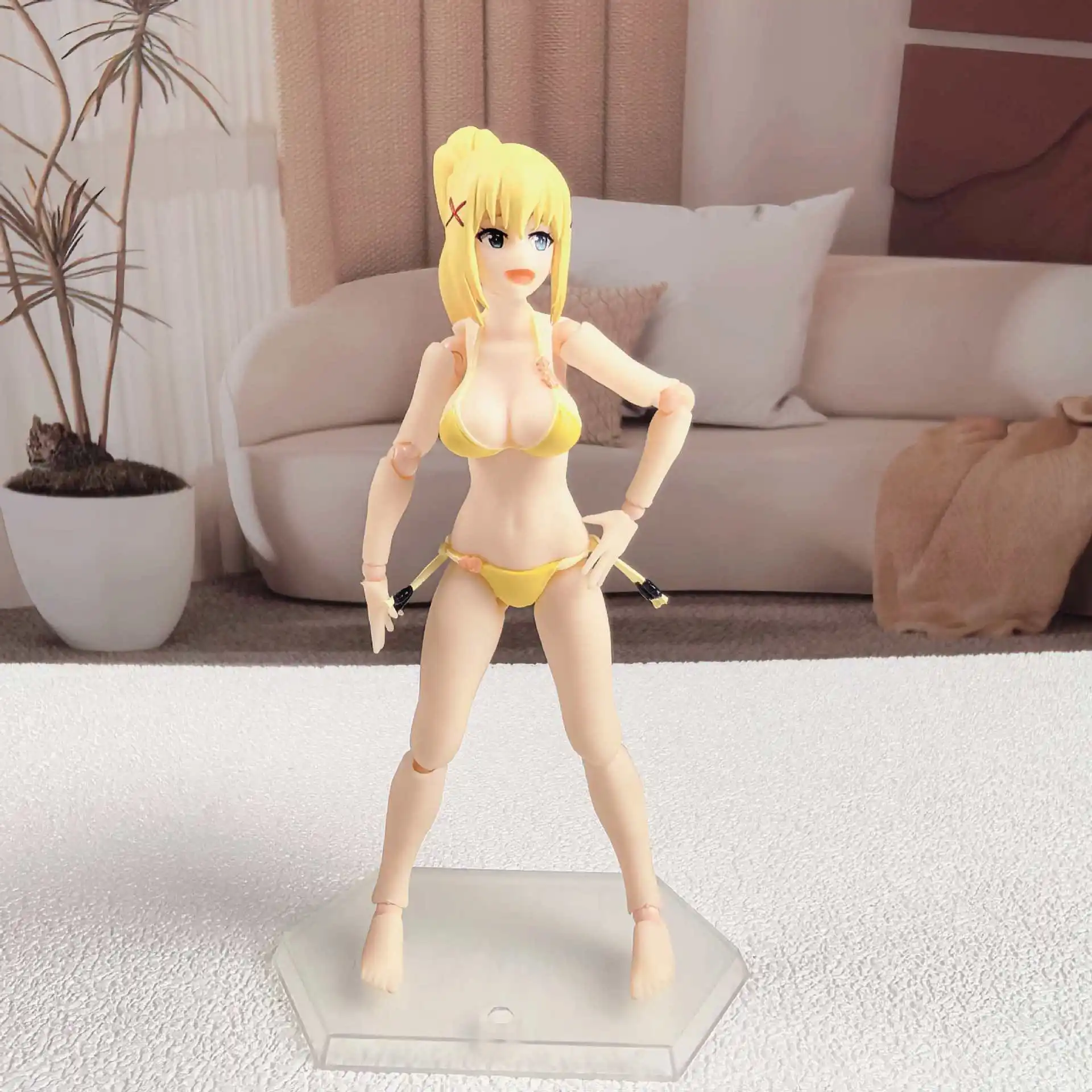 Nuovo costume da bagno Figma EX-065 Darkness ver. Action Figure Anime Action Figures Ko Modello Regali Giocattoli per bambini