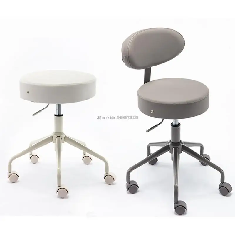 Adjustable Rolling Dental Stool Ergonomic Heavy-Duty Chair with Wheels for Beauty Salon Massage Dental Clinic Office Home Spa