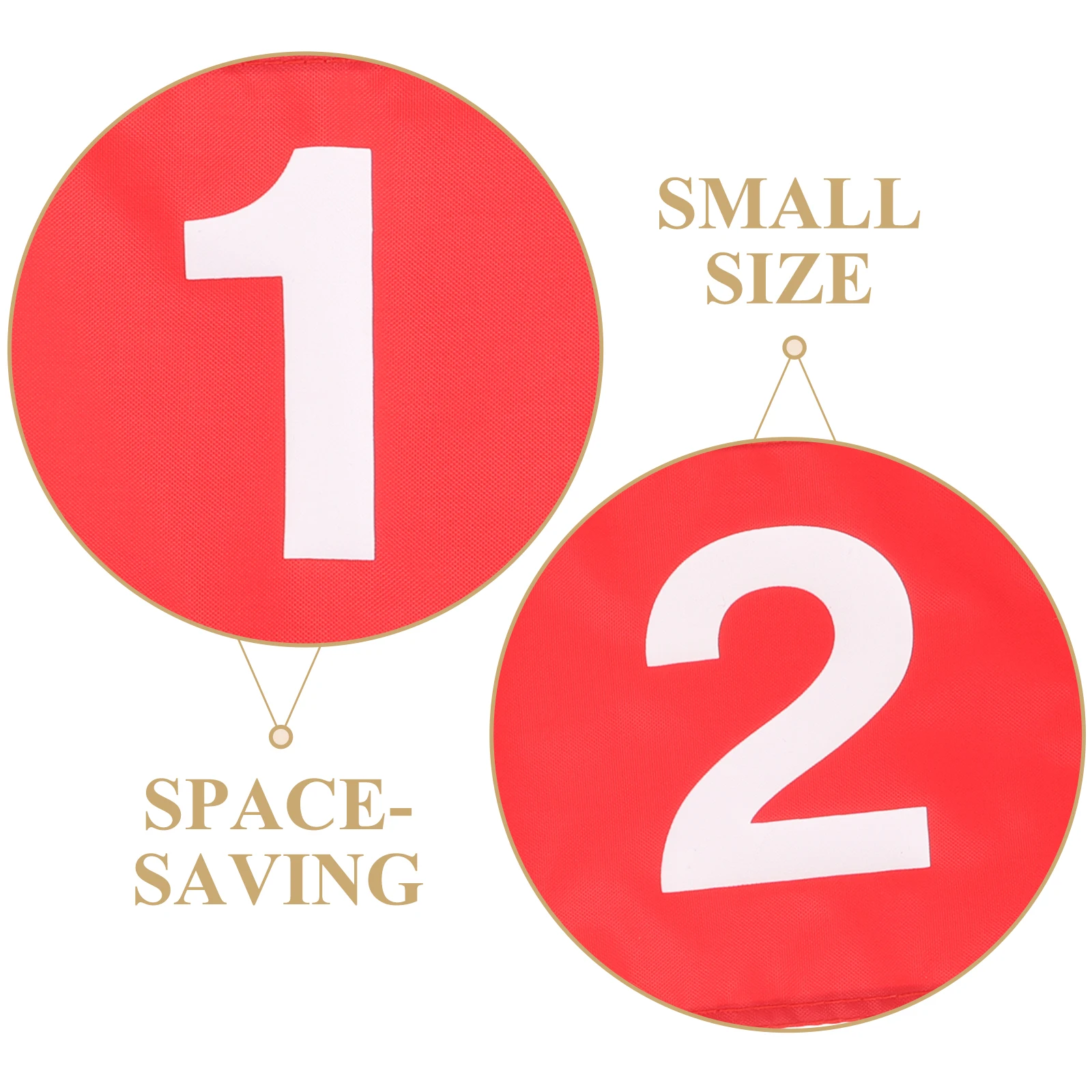 

3pcs Golf Flags for Yard Putting Numbered Small Wear-resistant Practice Accessories Golfing Tools Training Flags
