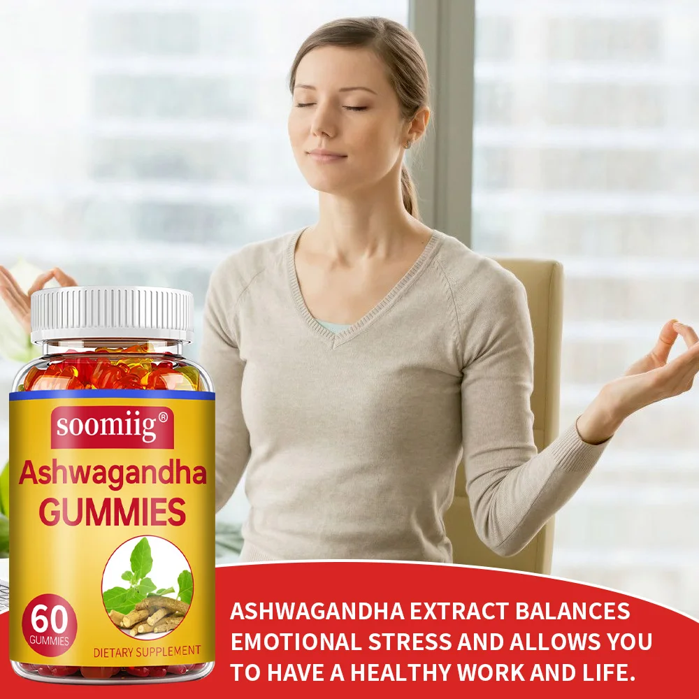 Ashwagandha Gummies - Stress Relief, Energy & Mood Support, Immune Health, Sleep Support