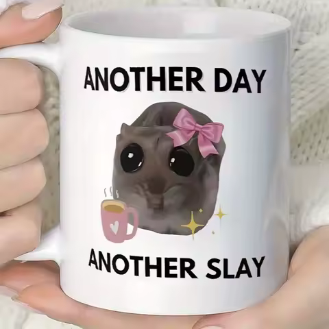 another day another slay mug funny animal cup 11oz creamic coffee mug