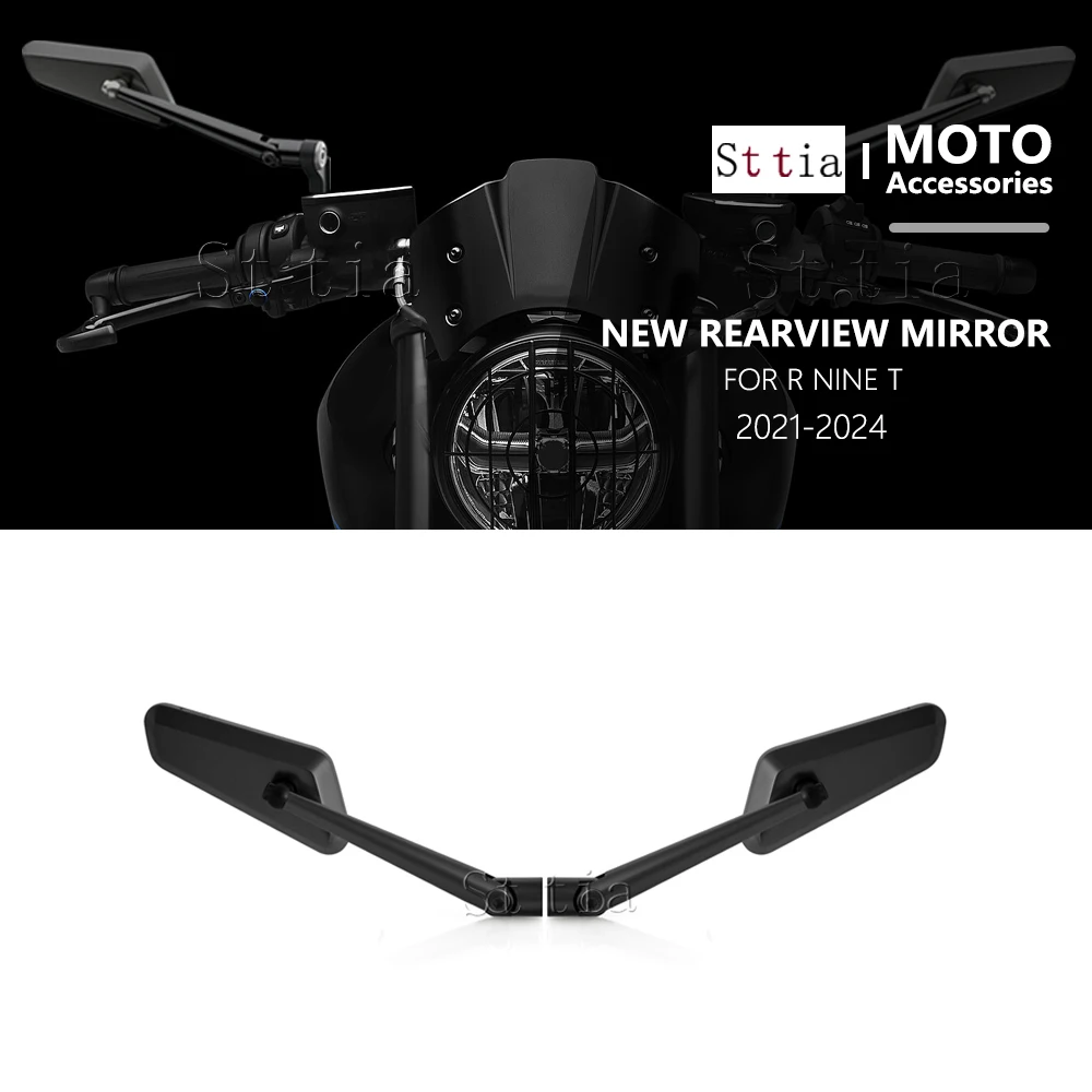 

New Motorcycle Rear View Mirror Adjustable Rotatable Wind Wing Rearview Mirror Kit For BMW RNINET R NINET R r ninet 2021-2024