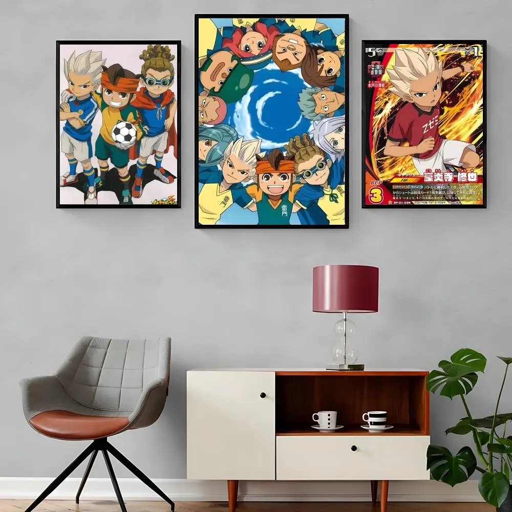 Anime I-Inazuma Eleven Gouenji Shuuya Painting Calligraphy Canvas Poster Waterproof & Durable Ideal Wall Decor for Every Space
