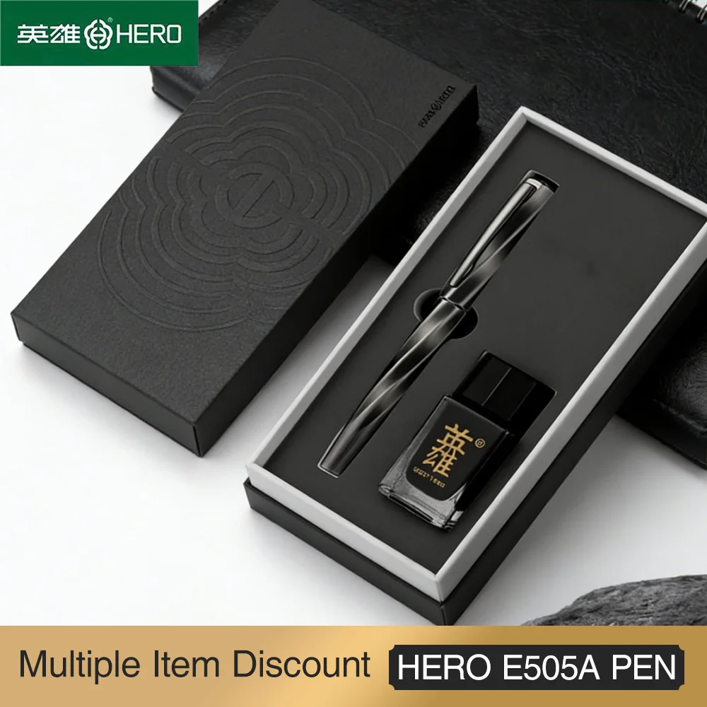 penna-stilografica-hero-e505a-con-pennino-in-iridio-da-05-mm-pomello-twist-vintage-e-design-spazzolato-confezione-regalo-per-scrittura-liscia-con-inchiostro-stile-vintage